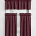 Solid Red Valances and Cafe Curtains, 100% USA Cotton – Vibrant Red, Burgundy, and Dark Merlot – Custom Sizes Available